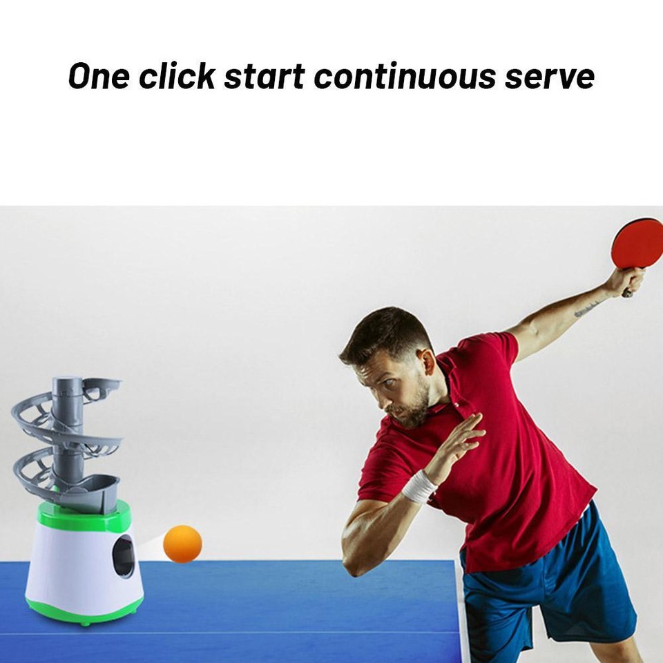 Table Tennis Ball Machine USB Table Tennis Robot Ball Launcher Practice