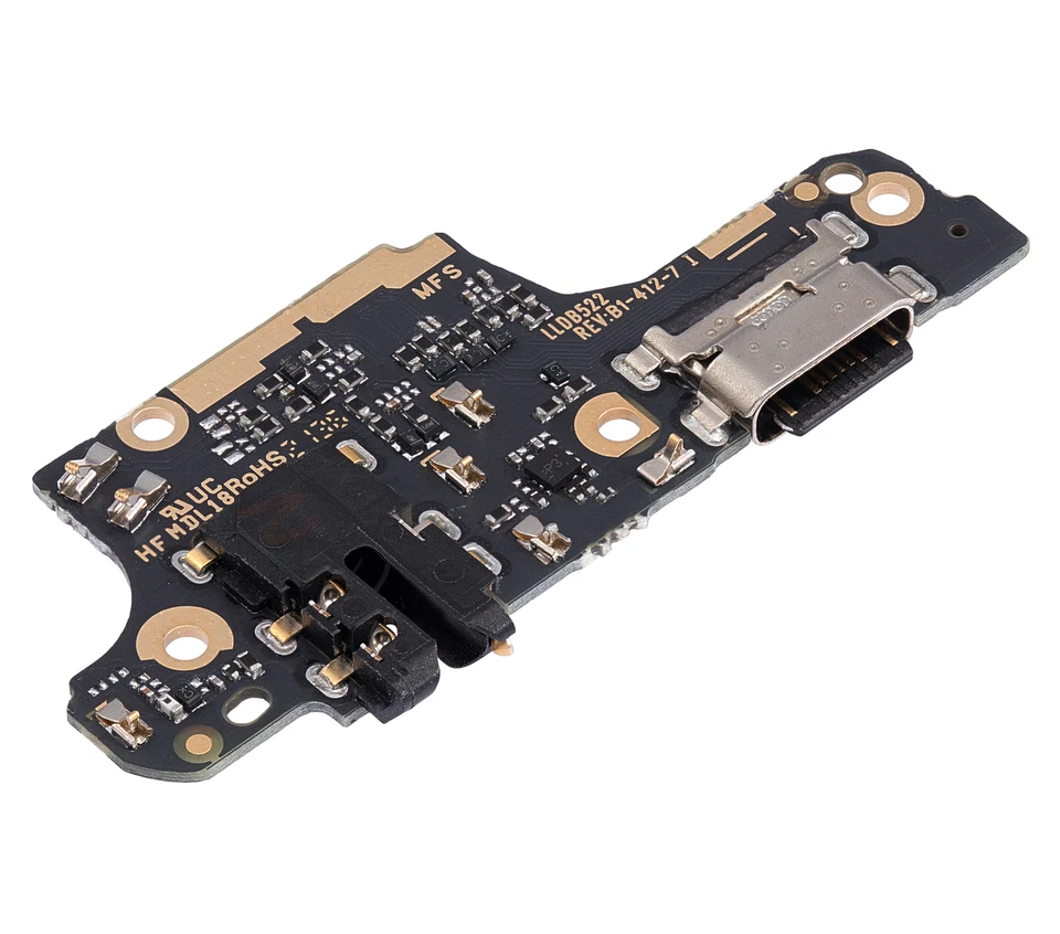 Placa Puerto Carga Con Conector Para Auriculares Compatible Xiaomi Redmi Note 9 Pro 4G Foto 4 de 4