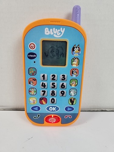 Vtech Bluey Ring Ring Phone With Fun Activities to Play Educational SEE VIDEO