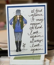 Stampin Up Card Kit Girl Look Again Encouragement