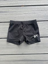 GK Elite Child  s L Gymnastics Dance Fitted BOOTY SHORTS  Black 