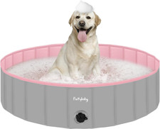 Dog Pool, Foldable Dog Pools for Large Dogs Portable Pet Pool Kiddie Pool Doggie