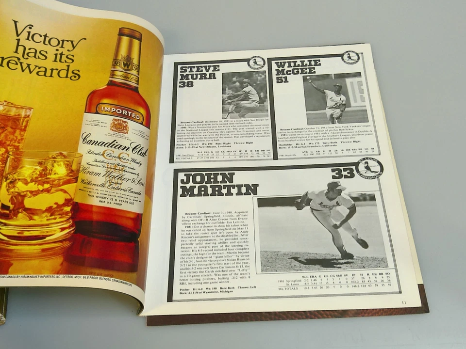 1982 St. Louis Cardinals Scorebook Ozzie Smith Year + World Champs (READ) - Image 4 of 4