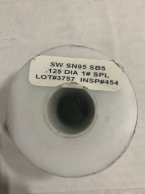  AMERWAY SN95/SB5 95/5 SOLDER WIRE SPOOL  