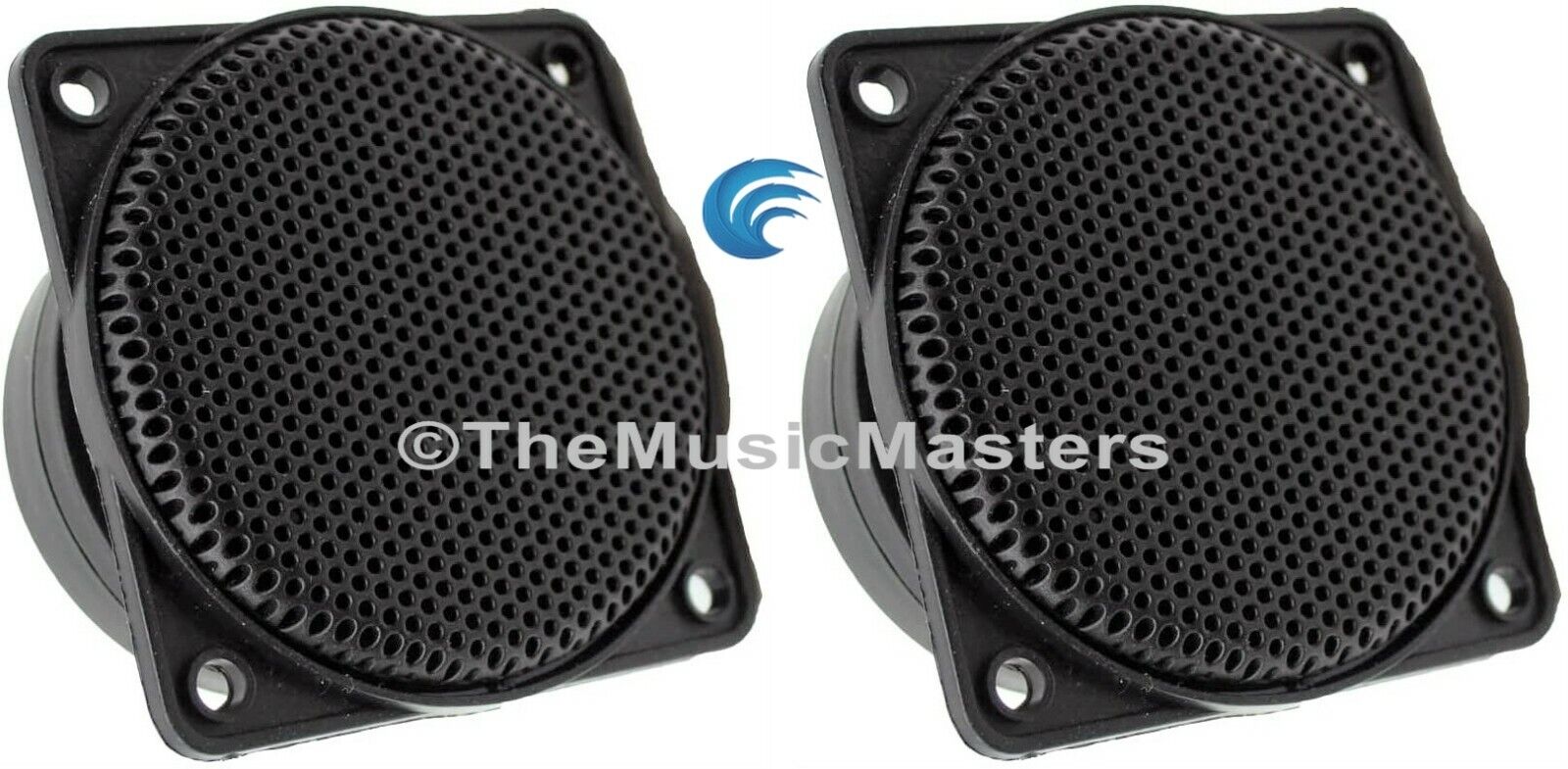 Pair 3.5 inch Flush Mount Piezo Super Horn Tweeters Speakers Car Home  Studio