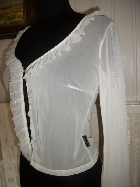 gilet long en voile transparent