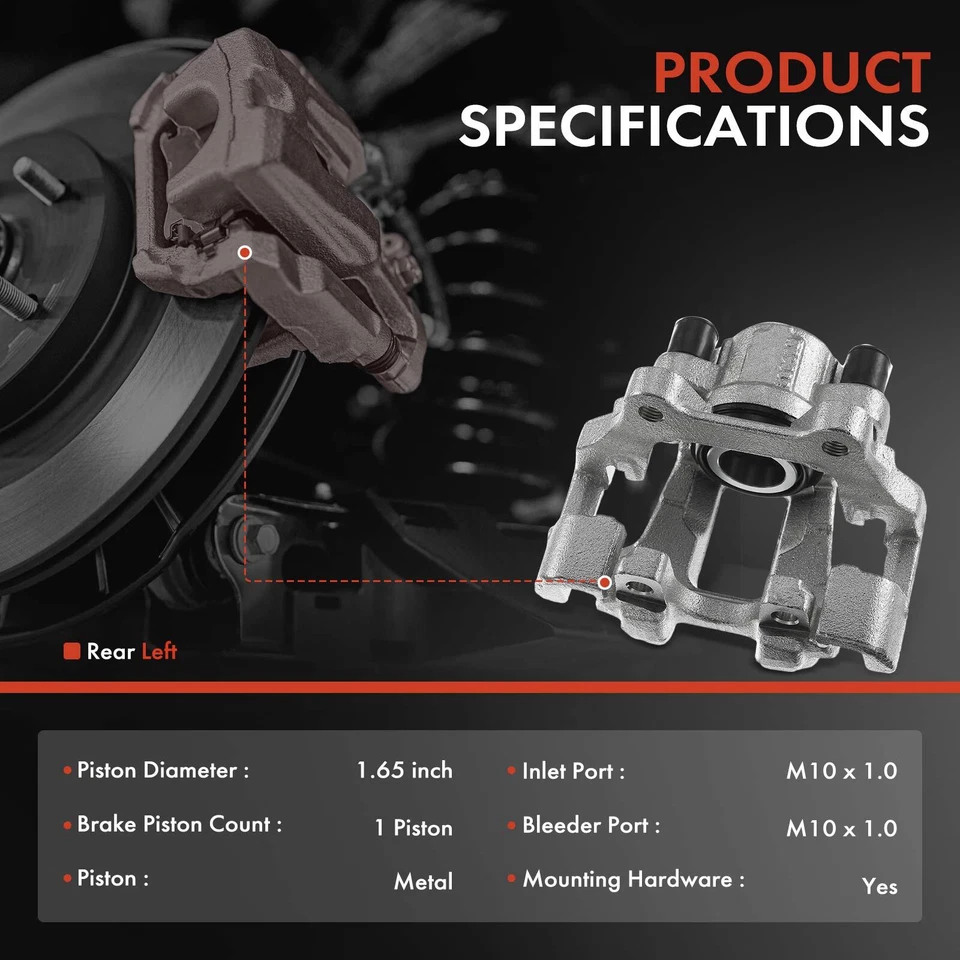 Pinza de freno de disco con soporte trasero izquierdo para BMW 228i 230i 320i 330i 430i xDrive Foto 2 de 4