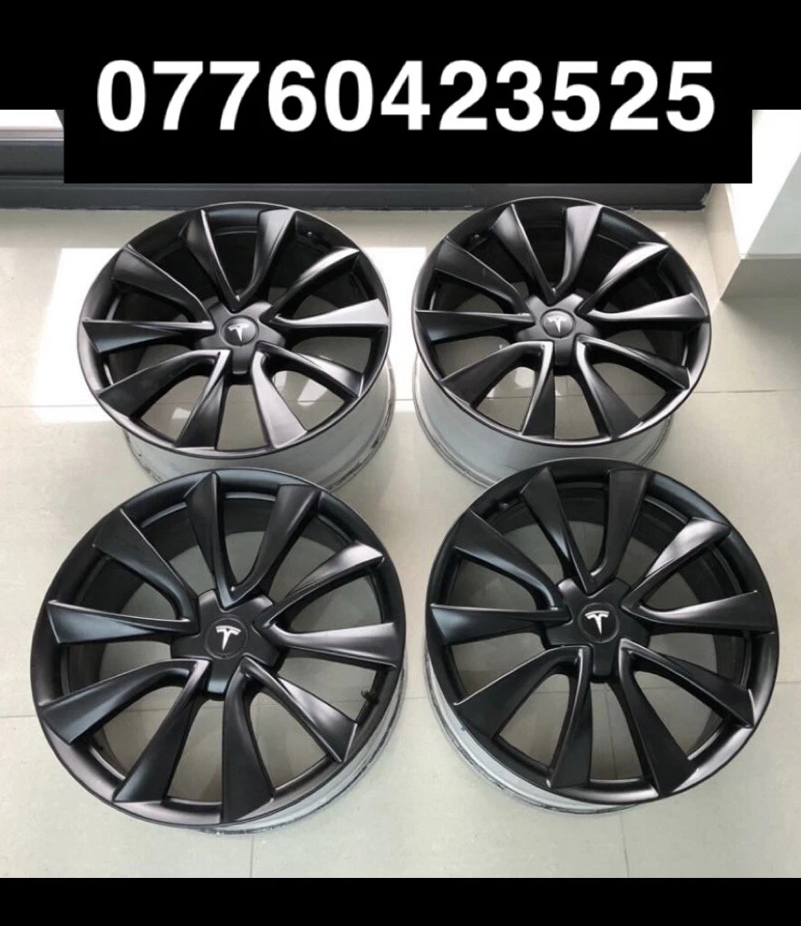 Tesla model x 20 inch black wheels deals