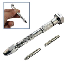 PIN VISE SWIVEL HEAD 2 CHUCK 4 SIZES HAND DRILL TOOL CAPACITY RANGE 0-1/8"