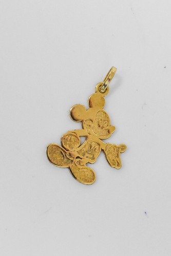 10K Yellow Gold JCM Disney Mickey Mouse Pendant Charm 7/8" - Picture 5 of 5