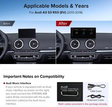 Pantalla de 12,3 pulgadas para Audi A3 S3 RS3 (2013-2018) unidad de radio Android estéreo de coche