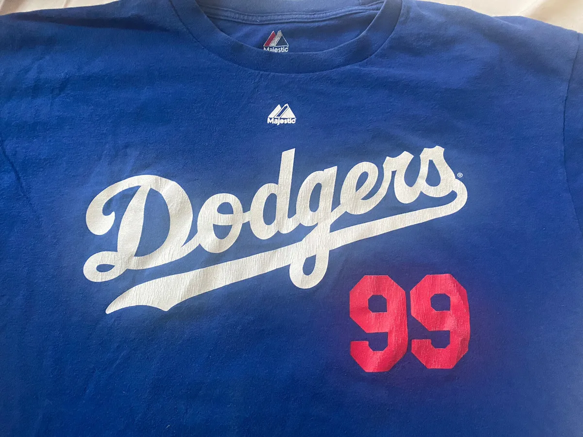 Majestic Los Angeles Dodgers Hyun-Jin Ryu Korean Name & Number Shirt Size L  RARE