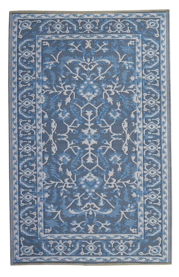 Nain Blue Recycled Plastic Reversible Outdoor Rug - image 2 of 4