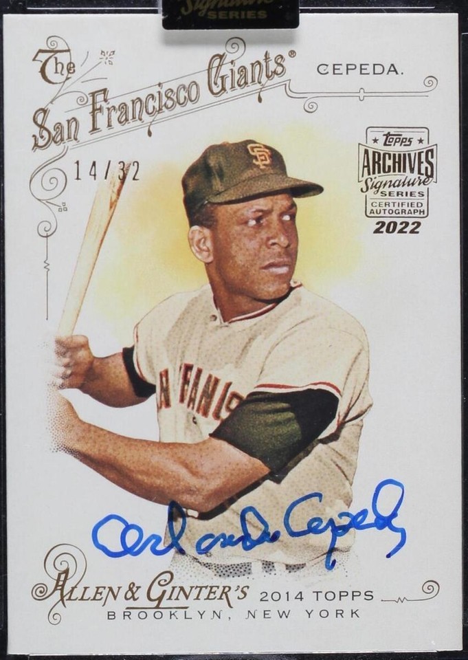 2022 Topps Archives Signature Series - Orlando Cepeda #14TAG-228 - 1 of 1