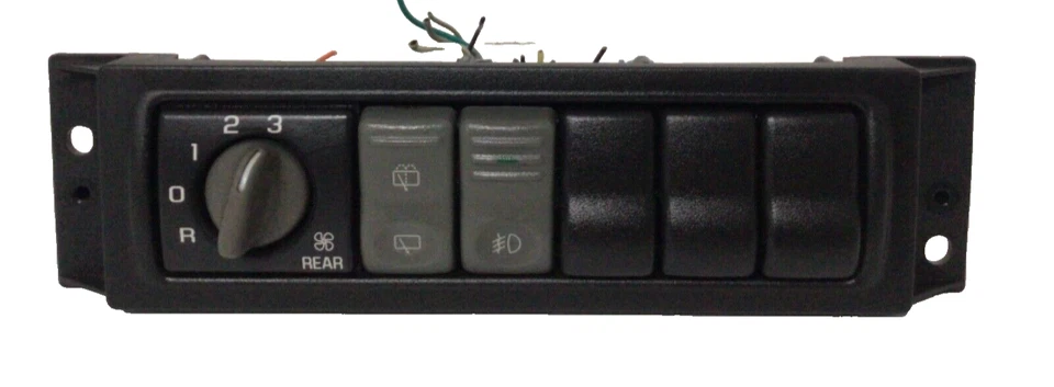 Interruptor de control antiniebla limpiaparabrisas calentador trasero Pontiac Montana Chevy Venture 2001-2004 OEM Foto 3 de 4