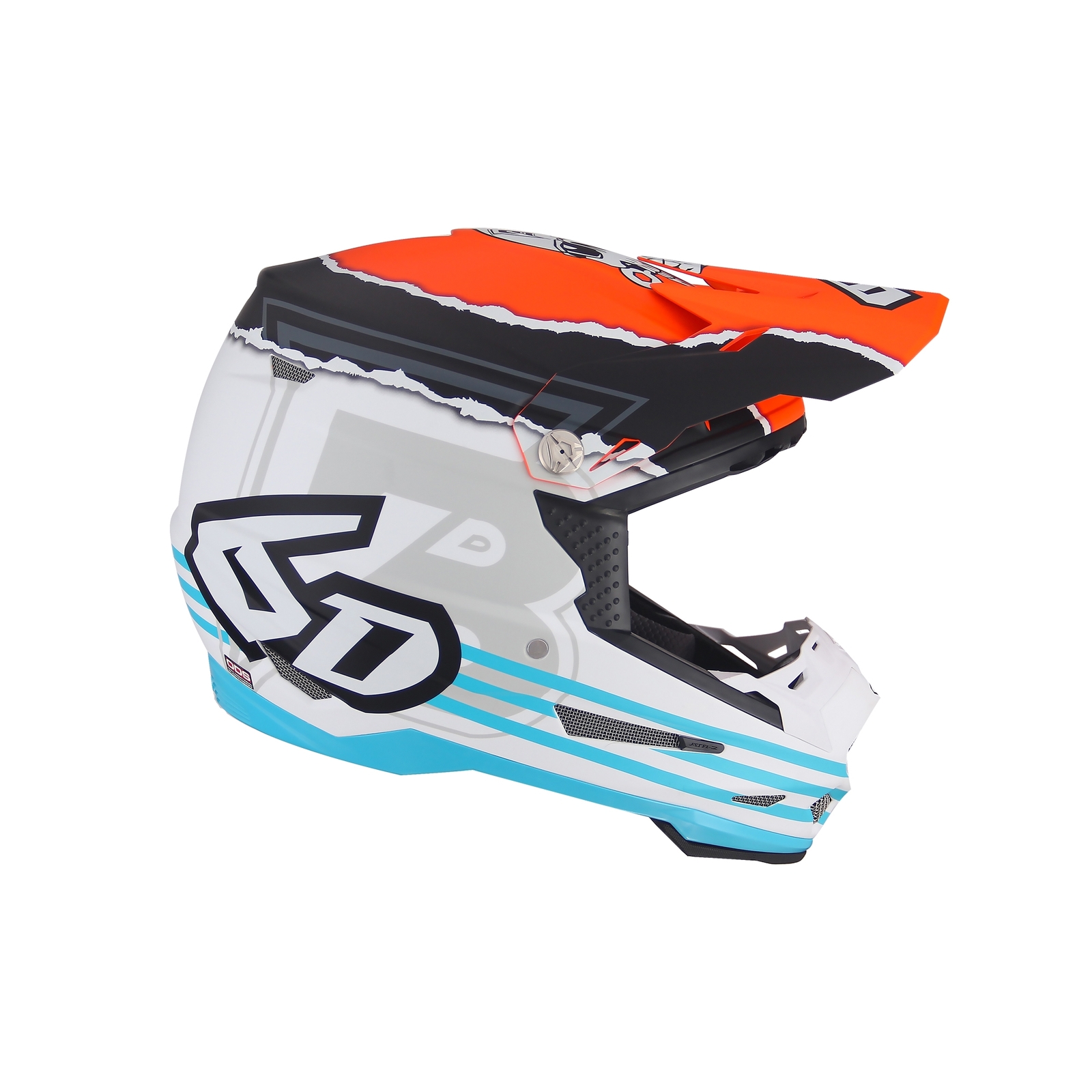 6D ATR-2 pericolo casco motocross Ragazzo (HAIDEN Deegan replica) Arancione Opaco