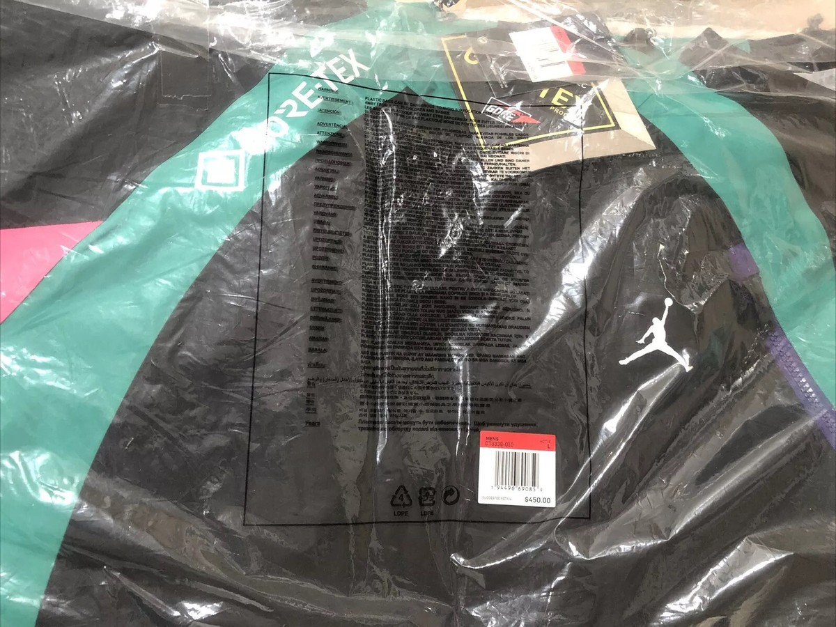Nike Jordan Utility GORE-TEX Jacket Black Teal CT3338-010 Men's L