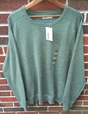 NWT SONOMA MEN'S GREEN SUPERSOFT PULLOVER SWEATER XL