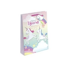 Lot de 12 grands sacs cadeaux motif licorne