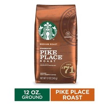 NEW Starbucks Medium Roast Pike Place Roast Ground Coffee