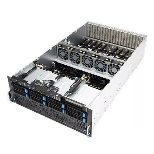 ASUS ESC8000A-E12 4U 8 GPU Server für NVIDIA A100 H100 80GB, AMD EPYC 9004 CPU - Bild 1 von 5