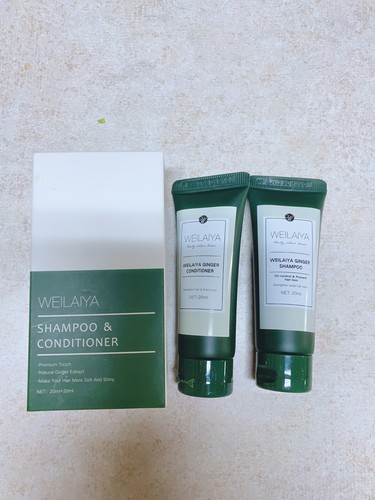 WEILAIYA Ginger Shampoo and Conditioner 400ml Free Mini Set - Picture 3 of 6