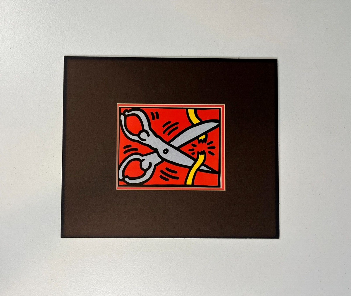 Keith Haring 1989 Untitled Scissors Pop Shop III Art Print