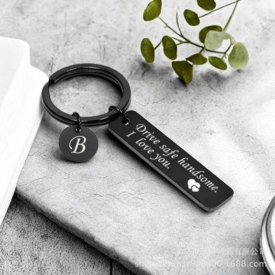 Stilvoller Schlüsselanhänger 26 Buchstaben A für robustes und lustiges Zubehör für die Schlüsselverwaltung