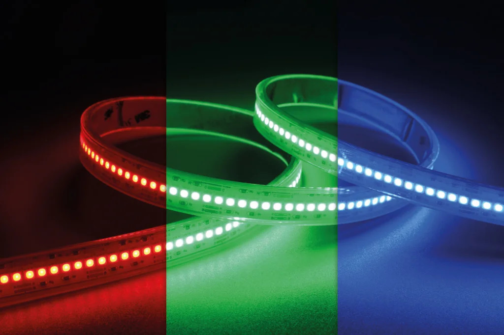 LED Tape Spotless 24v 14mm 5m Reel RGB IP65 14.4w/M Max Integral ILSTRGBB174E