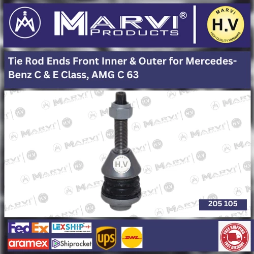 Extremos de barra de amarre delanteros interiores y exteriores para Mercedes-Benz Clase C y E, AMG C 63 Foto 2 de 4