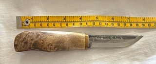 J Marttiini Finland Hunting Knife 3 3.49in Clip Point Steel Blade Sheath