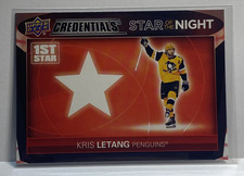 2021-22 Upper Deck Credentials 1st Star of the Night Kris Letang #1S-5