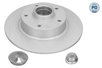 2X Meyle Bremsscheibe Hinterachse Voll Ø260Mm FüR Renault Megane III SchräGheck