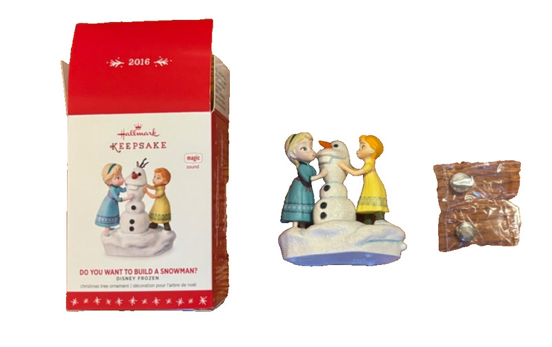 New-2016 Hallmark Disney Frozen/Do You Want To Build A Snowman Ornament