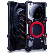 Metal Aluminum Rimless 360 Stand Bumper Case For Xiaomi 15 Ultra / 14 13 Ultra