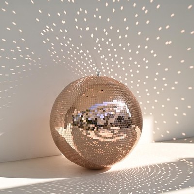Yescom 16'' Large Disco Ball Mirror Big Hanging Glass for Party Events Wedding