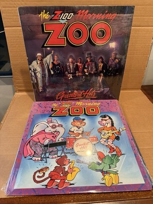 Z100 Morning Zoo Greatest Hits Records LP Volume One + Volume Two Shrink