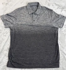 CHAMPION C9 Polo Shirt Mens XL Gray Golf Performance Wicking Stretchy Dry-Fit
