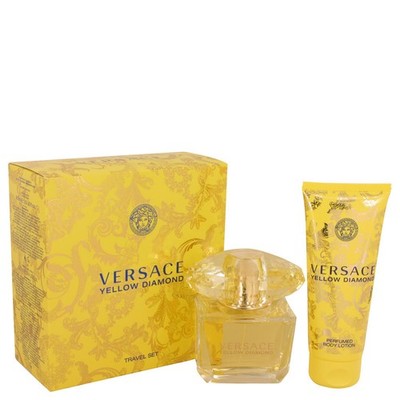 Versace Yellow Diamond by Versace Gift Set -- 3 oz Eau De Toilette Spray + 3.4 o