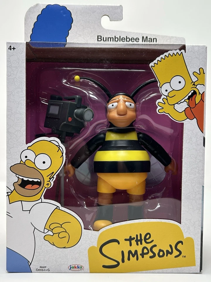 "Lote de 3 figuras de acción The Simpsons Jakks Pacific escala 5"" onda nuevo" Foto 4 de 4