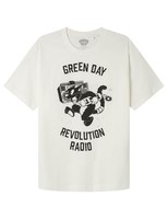 Herren T-Shirt Springfield Day Revolution, 100% Baumwolle, Elfenbein, M