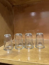 (4) vintage heavy glass Steri-Seal baby bottle nipple covers 1940’s or 50’s
