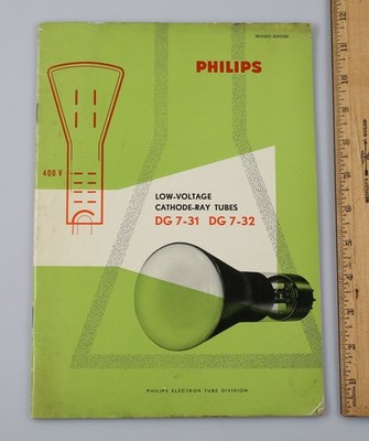 Vintage 1959 Philips Electron Low Voltage Cathode Ray TV Tube Bulletin Booklet