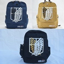 Anime Attack On Titan Backpack Schoolbag Shoulders Bag Outdoor Student Gift New
