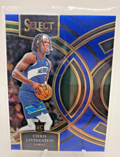 2023-24 Panini Select #107 Chris Livingston Blue Rookie RC - Bucks