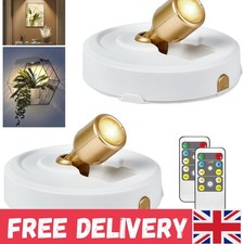 Cordless LED Picture Lights - 2-Pack Remote & Timer for Stunning Uplighting