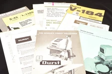 Durst Darkroom Enlarger Lot of Vintage Brochures 184 138 S-45 A600 V26