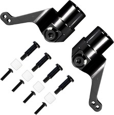 Aluminum Front Caster Blocks C-Hubs Kit for Tamiya ClodBuster Bullhead Upgrades