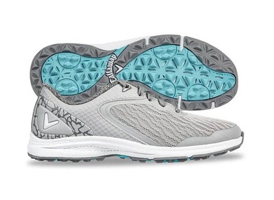 Callaway Coronado V2 SL Women's Grey Spikeless Lightweight Golf Shoes 8.5