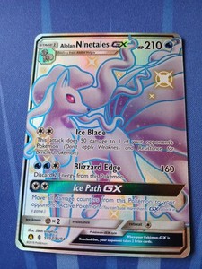Alolan Ninetales GX Shiny Hidden Fates SV53/SV94 Full Art NM Near Mint Pokemon